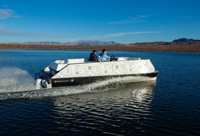 pure watercraft electric pontoon boat