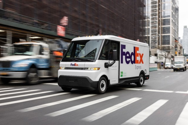 gm brightdrop fedex ev van